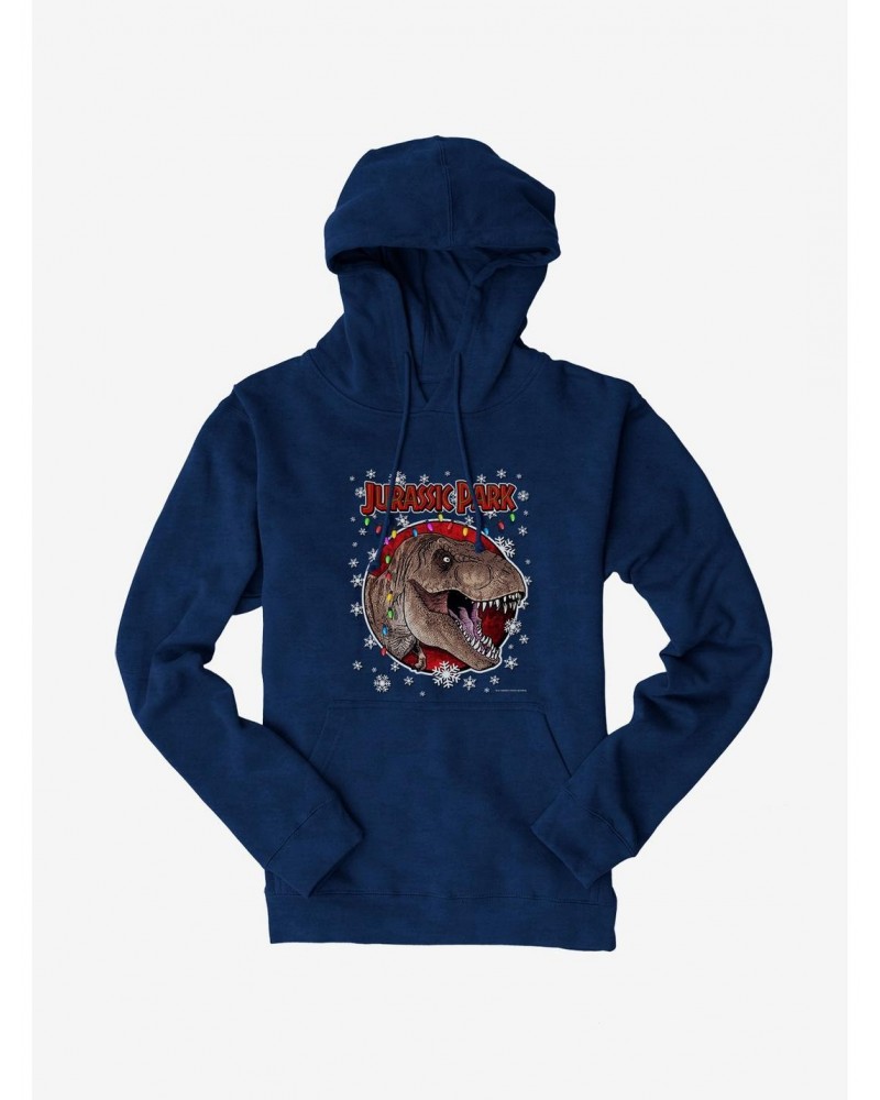 Jurassic Park Christmas Holiday T-Rex Hoodie $14.73 Hoodies