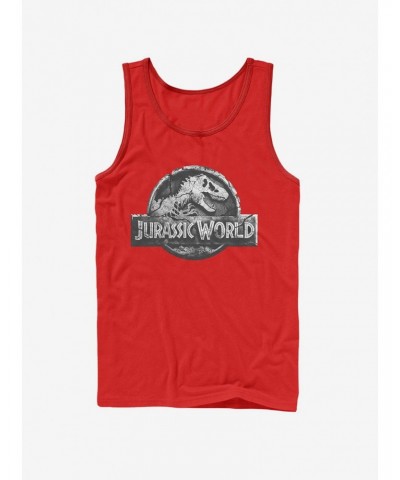 Jurassic World Fallen Kingdom Logo Tank $7.77 Tanks