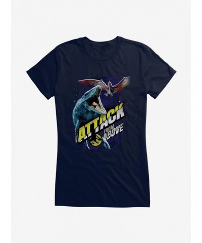 Jurassic World Attack From Above Girls T-Shirt $9.36 T-Shirts