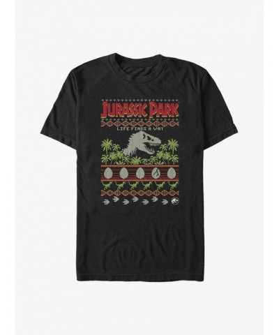 Jurassic Park Dinosaur Ugly Christmas Big & Tall T-Shirt $11.72 T-Shirts