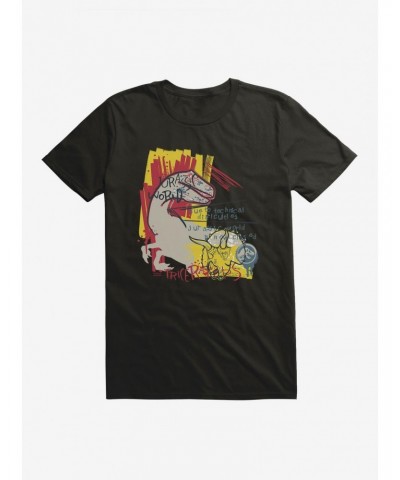 Jurassic World Grafitti Now Closed T-Shirt $6.69 T-Shirts