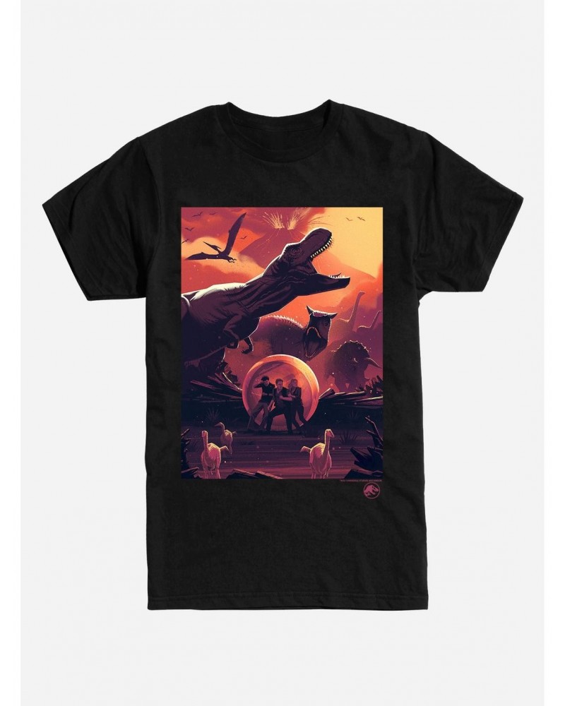 Jurassic World Volcano Eruption Chaos T-Shirt $9.56 T-Shirts