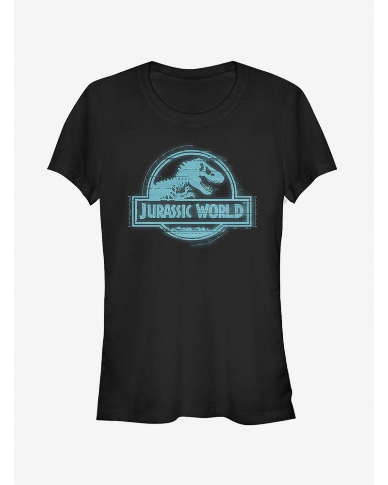 Jurassic World Fallen Kingdom Glitch Logo Girls T-Shirt $6.77 T-Shirts