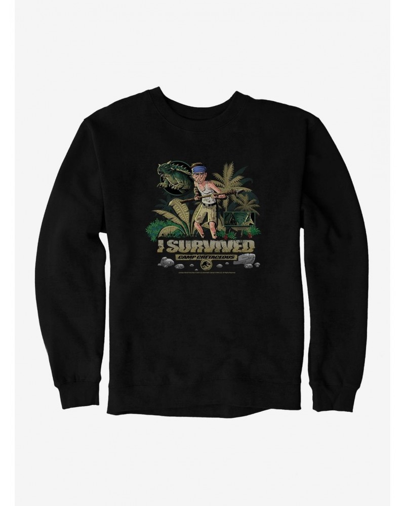 Jurassic World: Camp Cretaceous I Survived Sweatshirt $13.58 Sweatshirts