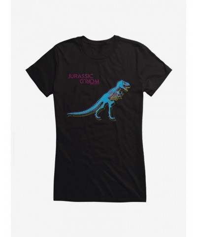 Jurassic World Neon Velociraptor Girls T-Shirt $5.98 T-Shirts