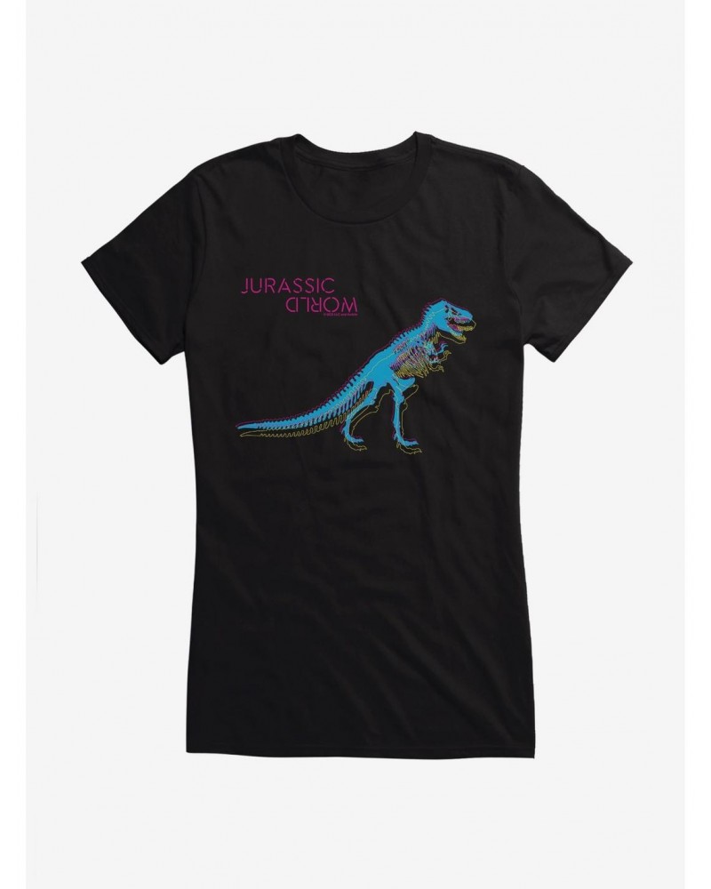 Jurassic World Neon Velociraptor Girls T-Shirt $5.98 T-Shirts