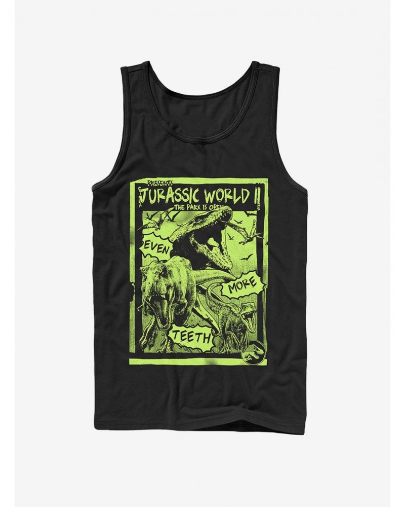 Jurassic World Fallen Kingdom More Teeth Poster Tank $6.77 Tanks