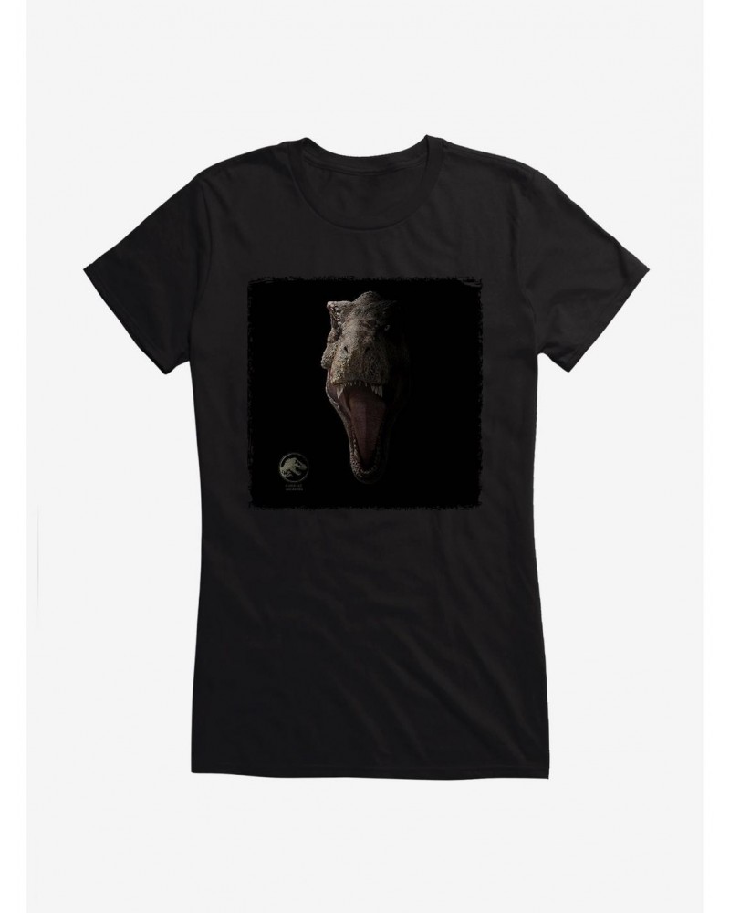 Jurassic World Haunted T Rex Head Girls T-Shirt $7.37 T-Shirts