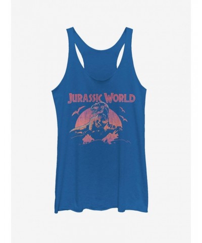 Retro T. Rex Silhouette Girls Tank $7.25 Tanks