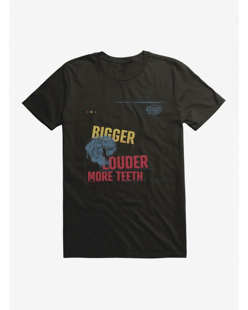 Jurassic World Grafitti Bigger And Louder T-Shirt $9.56 T-Shirts