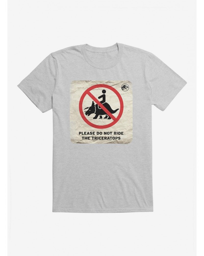 Jurassic World Dominion Do Not Ride Triceratops T-Shirt $9.56 T-Shirts