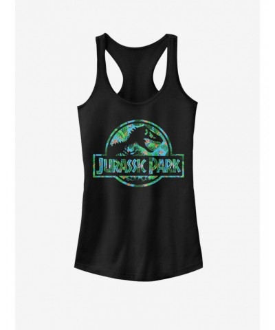 Universal Jurassic Park Floral Logo Girls Tank $6.37 Tanks