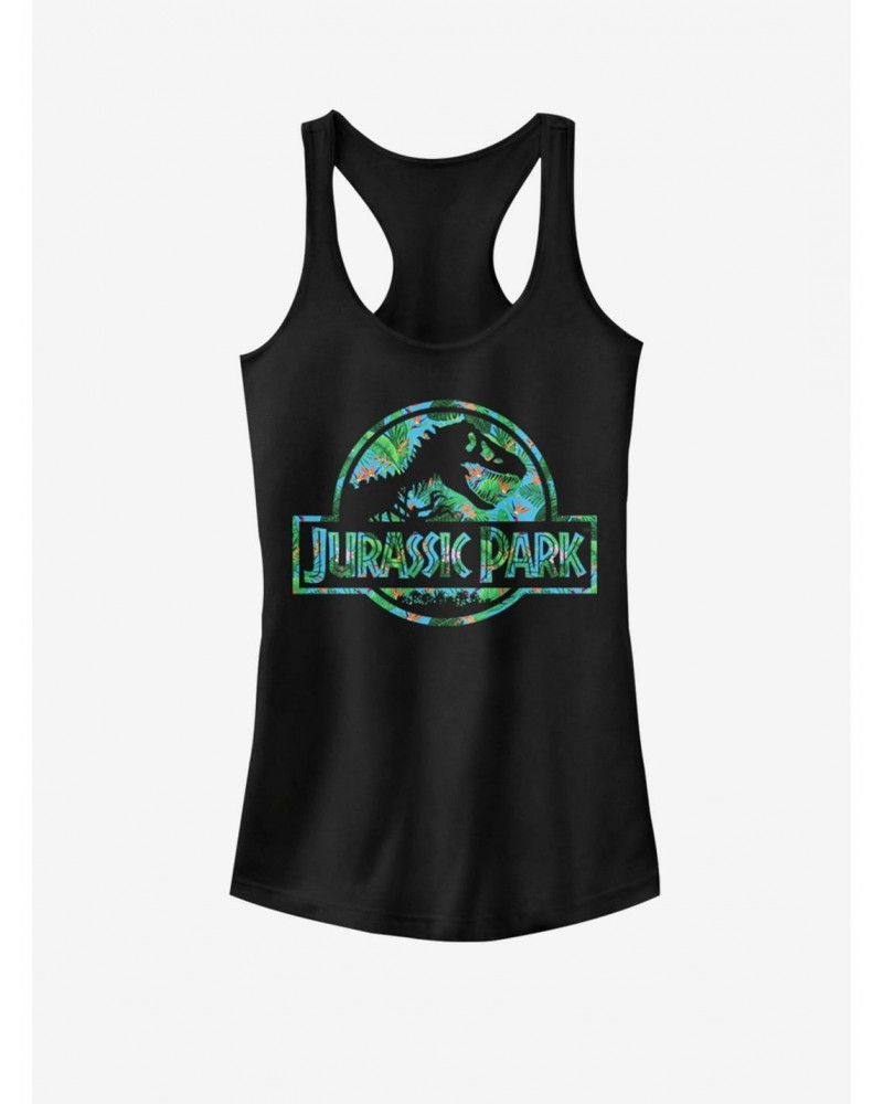 Universal Jurassic Park Floral Logo Girls Tank $6.37 Tanks