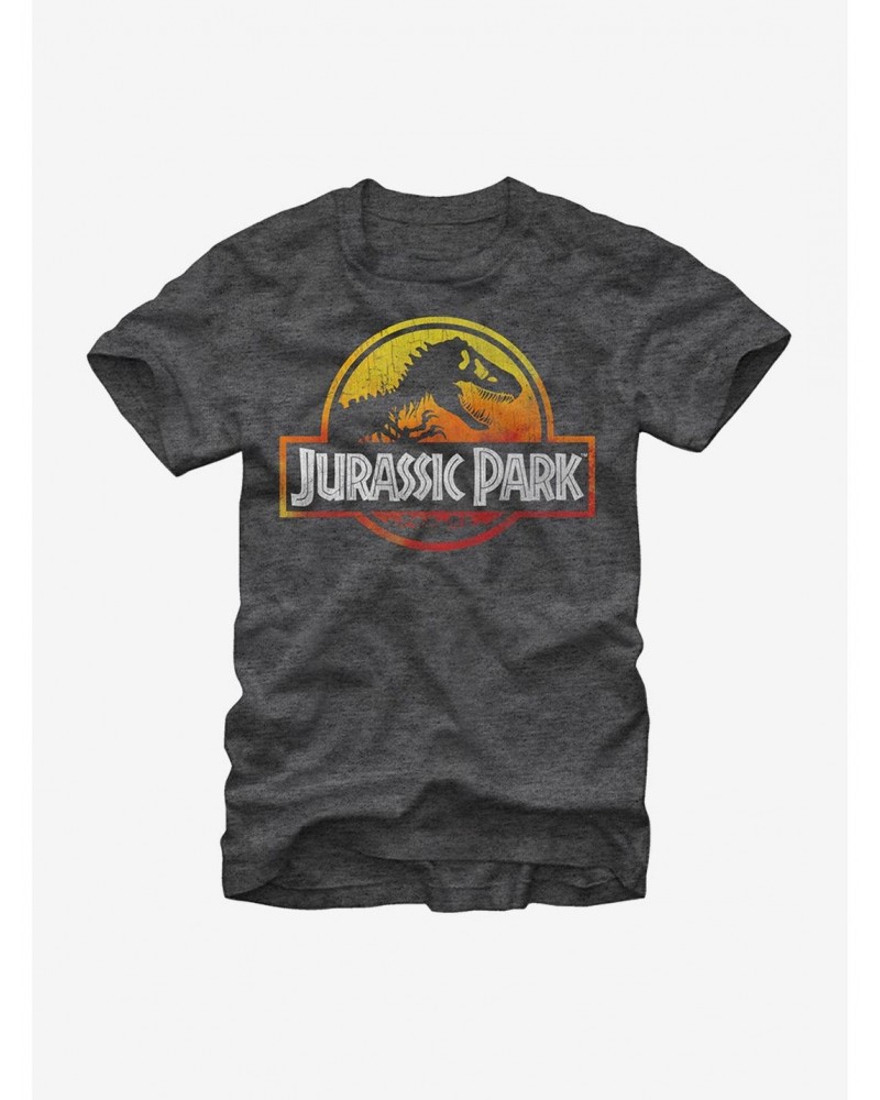 Jurassic Park Logo Fire T-Shirt $9.18 T-Shirts