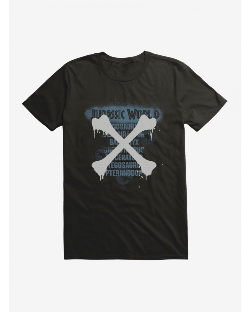 Jurassic World Grafitti Crossbones T-Shirt $6.88 T-Shirts