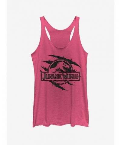 Jurassic World Fallen Kingdom Logo Scales Slash Girls Tank $9.74 Tanks