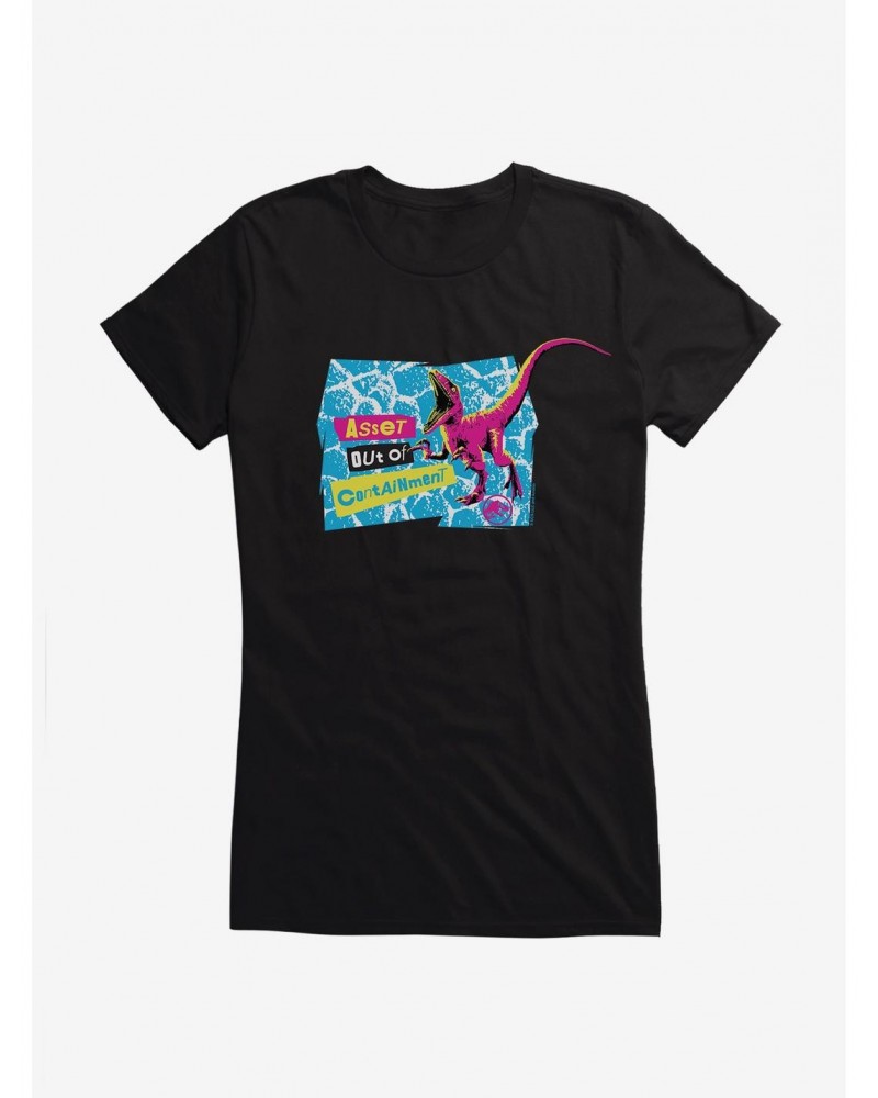 Jurassic World Asset Out Of Containment Girls T-Shirt $8.57 T-Shirts