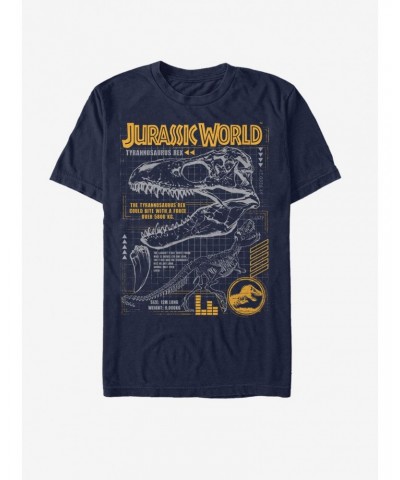 Jurassic Park Rex Breakdown T-Shirt $6.12 T-Shirts