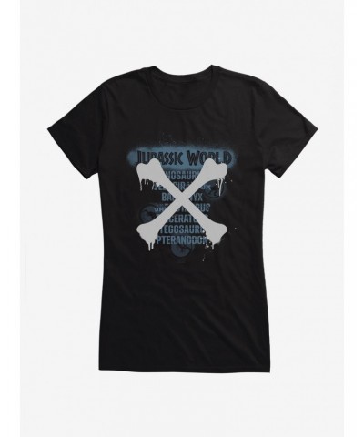 Jurassic World Grafitti Crossbones Girls T-Shirt $9.76 T-Shirts