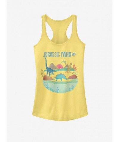 Universal Jurassic Park Dinos Girls Tank $7.57 Tanks