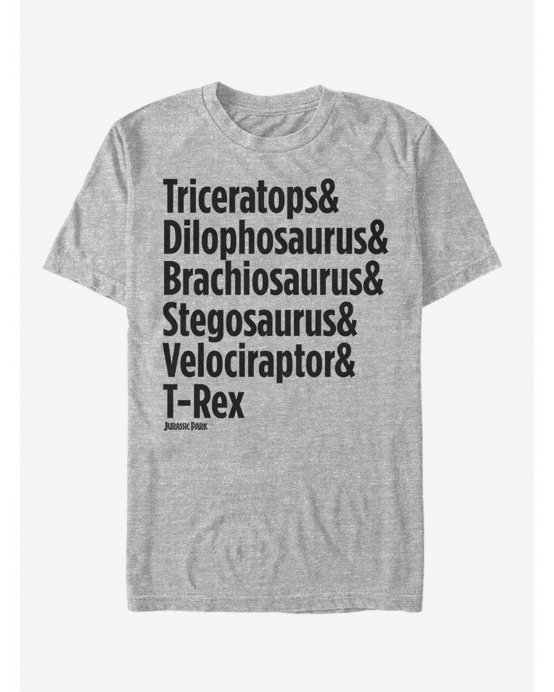 Triceratops and Dilophosaurus T-Shirt $6.50 T-Shirts