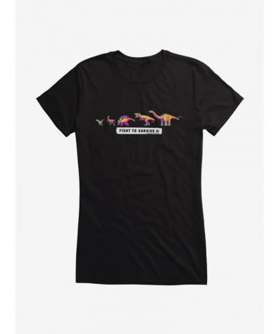 Jurassic World Fight To Survive Girls T-Shirt $7.57 T-Shirts