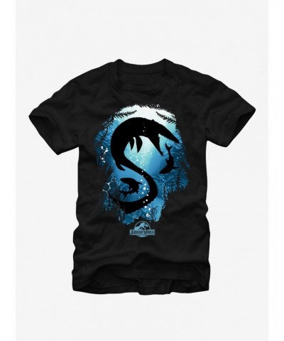 Jurassic Park Mosasaurus With Sharks T-Shirt $8.41 T-Shirts