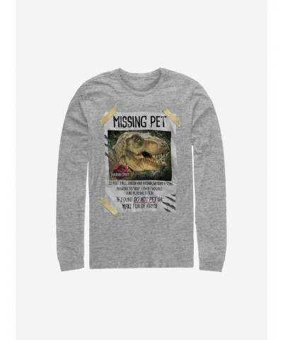 Jurassic Park Missing Pet Long-Sleeve T-Shirt $8.95 T-Shirts